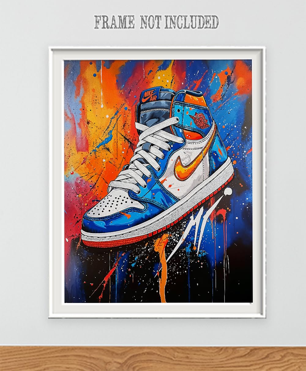 Amazon.com: Limitless Jordan Colorful Vibrant Sneaker 28x36